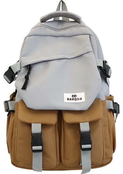 2023 Yeni Sırt Çantası Büyük Kapasiteli Moda Erkek ve Kadın Seyahat Sırt Çantası Sokak Trendi Basit Çok Yönlü Stil (Yurt Dışından)