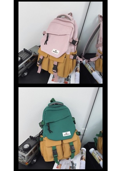 2023 Yeni Sırt Çantası Büyük Kapasiteli Moda Erkek ve Kadın Seyahat Sırt Çantası Sokak Trendi Basit Çok Yönlü Stil (Yurt Dışından) modelleri