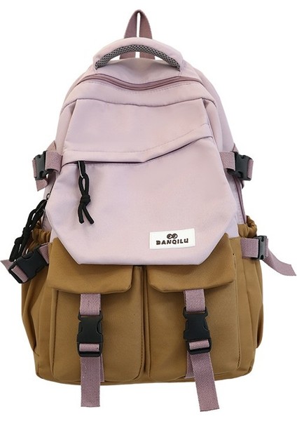 2023 Yeni Sırt Çantası Büyük Kapasiteli Moda Erkek ve Kadın Seyahat Sırt Çantası Sokak Trendi Basit Çok Yönlü Stil (Yurt Dışından) fırsatları