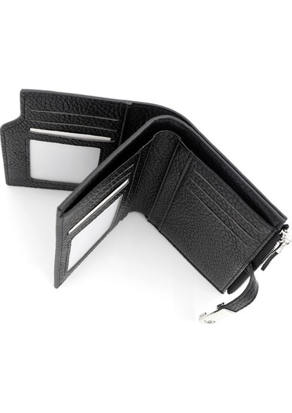 Kısa Bayan Cüzdan Üç Katlı Toka Büyük Kapasiteli Çoklu Kart Yuvası Iş Kadın Cüzdan Fermuarlı Kısa Çanta (Yurt Dışından) indirimleri
