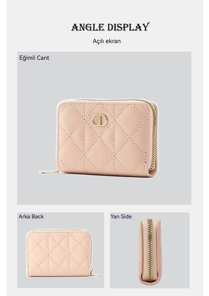 Fermuarlı Kart Tutucu Kart Tutucu Para Cüzdanı Bayanlar Cüzdanı Büyük Kapasiteli Kart (Yurt Dışından) fırsatları