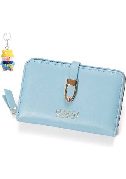 Basit ve Moda Bayan Cüzdanı Büyük Kapasiteli Sertifika Saklama Kartı Tutucu Kadın Bozuk Para Cüzdanı (Yurt Dışından)