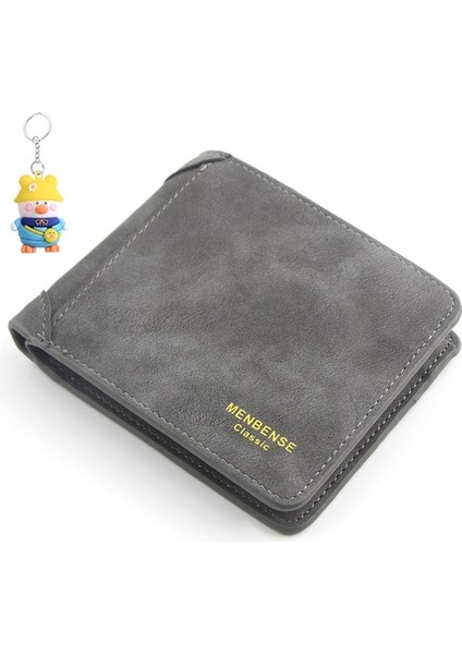 Buzlu Erkek Cüzdan Kısa Büyük Kapasiteli Moda Gündelik Cüzdan Çoklu Kart Yuvası Kart Tutucu (Yurt Dışından)