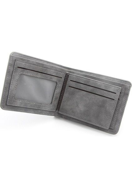 Buzlu Erkek Cüzdan Kısa Büyük Kapasiteli Moda Gündelik Cüzdan Çoklu Kart Yuvası Kart Tutucu (Yurt Dışından) indirimleri