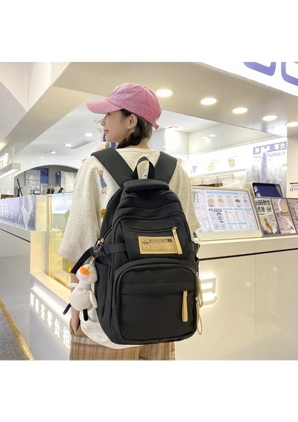 Boş Zaman Öğrenci Okul Trend Büyük Kapasiteli Sırt Çok Yönlü Seyahat Çift Sırt Çantası (Yurt Dışından) indirimleri