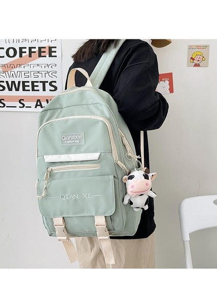 2023 Yeni Kampüs Açık Eğlence Sırt Çantası Moda Sırt Çantası Kadın Lise Öğrencisi Okul Çantası (Yurt Dışından) modelleri