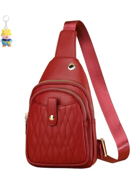 Göğüs Çantası Kadın Moda Göğüs Crossbody Çantası Büyük Kapasiteli Su Geçirmez Çok Fonksiyonlu Gündelik (Yurt Dışından)