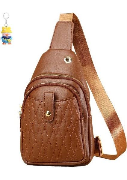 Göğüs Çantası Kadın Moda Göğüs Crossbody Çantası Büyük Kapasiteli Su Geçirmez Çok Fonksiyonlu Gündelik (Yurt Dışından)