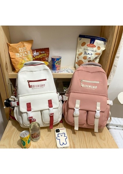 Ortaokul Öğrencileri Için Okul Çantaları 2023 Yeni Kore Versiyonu Modaya Uygun Tüm Maç Sırt Çantası Basit Rahat Büyük Kapasiteli Seyahat Sırt Çantası (Yurt Dışından) fırsatları