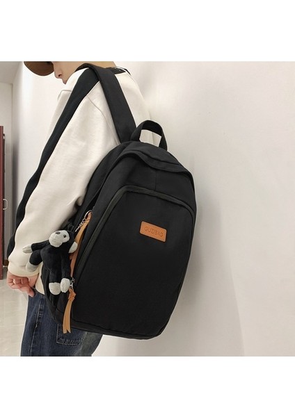 Retro Yıkanmış Kanvas Okul Çantasının Kore Versiyonu Ins Kolej Tarzı Sırt Çantası Erkek ve Kadın Orta Okul Öğrencileri Üniversite Öğrencileri Sırt Çantası (Yurt Dışından) indirimleri