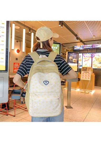 Ortaokul Okul Çantası Kız Aşk Baskılı Kız Omuz Çantası Üniversite Kampüsü Hafif Öğrenci Sırt Çantası (Yurt Dışından) fırsatları