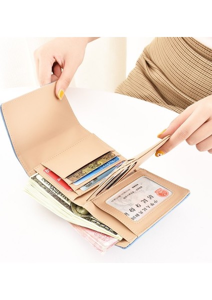 Kısa Cüzdan Kadın Üç Işkence Kum Karikatür Sevimli Para Cüzdan Kart Tutucu (Yurt Dışından) fırsatları