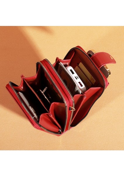 Bayan Cüzdan Omuz Crossbody Çanta Çok Fonksiyonlu Telefon Çantası (Yurt Dışından)