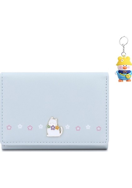 Cüzdan Bayanlar Küçük Katlanır Kısa Öğrenci Para Cüzdanı Kedi Yavru Değişim Kart Tutucu Kart Tutucu (Yurt Dışından)
