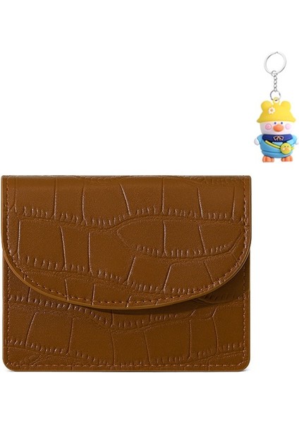 Moda Basit Öğrenci Sevimli Kısa Bayan Cüzdan Çoklu Kart Yuvası Kompakt Değişim Çantası (Yurt Dışından)