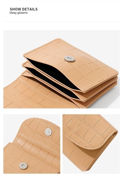 Moda Basit Öğrenci Sevimli Kısa Bayan Cüzdan Çoklu Kart Yuvası Kompakt Değişim Çantası (Yurt Dışından) modelleri