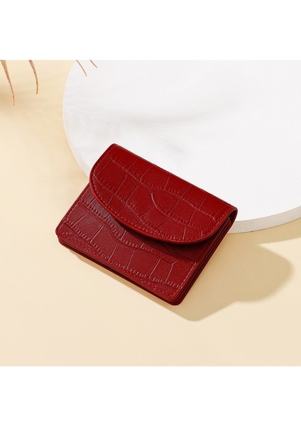 Moda Basit Öğrenci Sevimli Kısa Bayan Cüzdan Çoklu Kart Yuvası Kompakt Değişim Çantası (Yurt Dışından) indirimleri