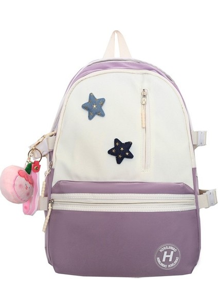 Güzel Görünümlü, Geniş Kapasiteli, Zıt Renkli ve Çok Yönlü Ortaokul Kızları Için Okul Çantaları Üniversite Öğrencileri Için 2023 Yeni Niş Sırt Çantaları, Modaya Uygun ve Sade Y (Yurt Dışından)