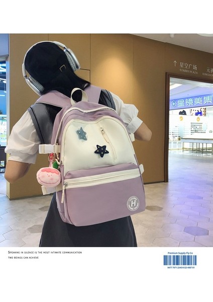 Güzel Görünümlü, Geniş Kapasiteli, Zıt Renkli ve Çok Yönlü Ortaokul Kızları Için Okul Çantaları Üniversite Öğrencileri Için 2023 Yeni Niş Sırt Çantaları, Modaya Uygun ve Sade Y (Yurt Dışından) modelleri