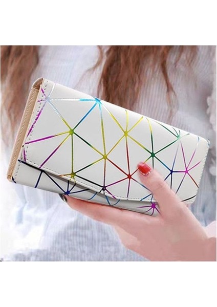 Bayan Cüzdan Uzun Büyük Kapasiteli Üç Katlı Cüzdan Para Cüzdanı Cep Telefonu Çantası Depolama Çantası Kart (Yurt Dışından) indirimleri