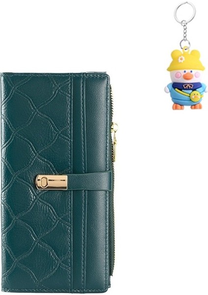 Bayanlar Uzun Cüzdan Fermuar Toka Cüzdan Kart Tutucu Clutch Para Cüzdanı (Yurt Dışından)