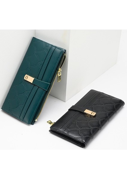 Bayanlar Uzun Cüzdan Fermuar Toka Cüzdan Kart Tutucu Clutch Para Cüzdanı (Yurt Dışından) fırsatları