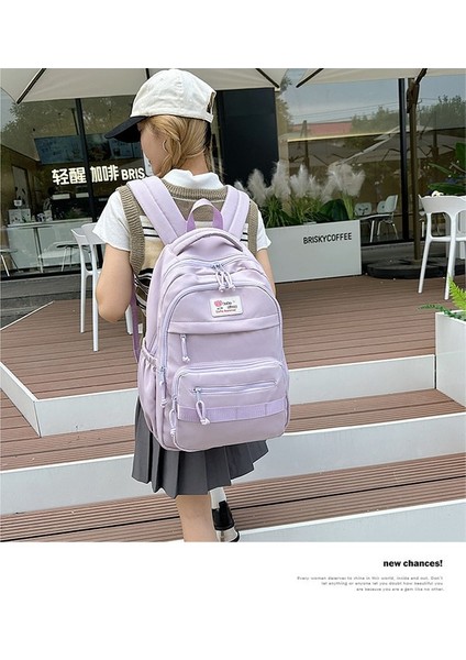 Ortaokul Öğrencileri Için Okul Çantası, Modaya Uygun Yeni Stil, Lise Öğrencisi, Ilkokul Öğrencisi Sırt Çantası, Kadın Basit Büyük Kapasiteli Sırt Çantası, Kadın Yaz Yurt Dışında (Yurt Dışından) modelleri