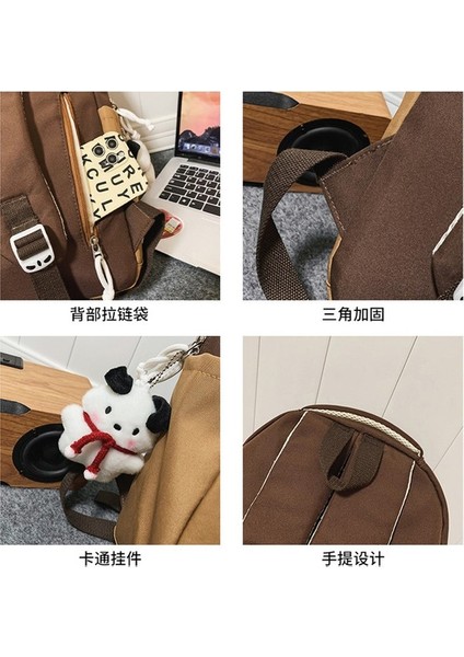 Okul Çantaları Okul Tarzı Ortaokul Lise Öğrencileri Kampüs Sırt Çantası Rahat Alfabe Moda Lise Renk Renk Sırt Çantası (Yurt Dışından) indirimleri