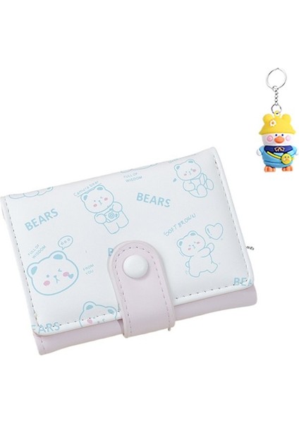 Bayan Cüzdan Kız Cüzdan Kısa Karikatür Sevimli Çok Kart Yuvası Öğrenci Para Cüzdanı (Yurt Dışından)