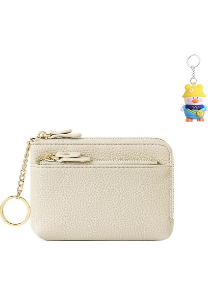 Cüzdan Mini Fermuarlı Kısa Bayan Para Cüzdanı Anahtarlık Madeni Para Taşınabilir Kolye Kulaklık Küçük Kart Çantası Tutucu (Yurt Dışından)