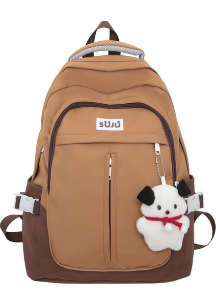 Okul Çantası Kadın Büyük Kapasiteli Sırt Çantası Kore Minimalist Kampüs Ortaokul Lise Öğrencisi Sırt Çantası (Yurt Dışından)