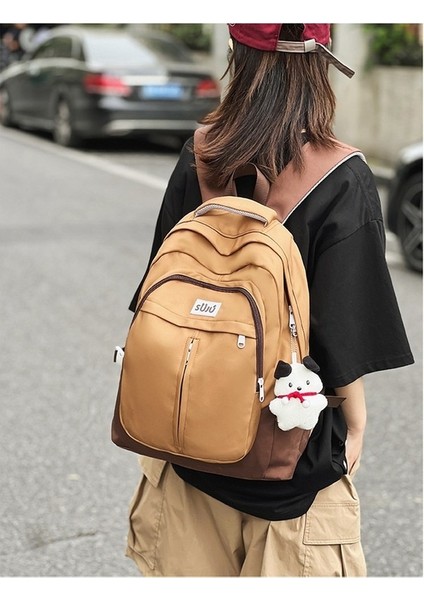 Okul Çantası Kadın Büyük Kapasiteli Sırt Çantası Kore Minimalist Kampüs Ortaokul Lise Öğrencisi Sırt Çantası (Yurt Dışından) fiyatları