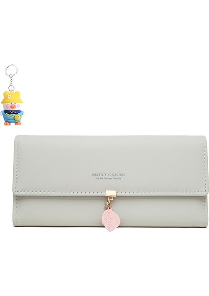 Cüzdan Kadın Uzun Toka Basit ve Çok Yönlü Kadın Clutch Kart Tutucu (Yurt Dışından)