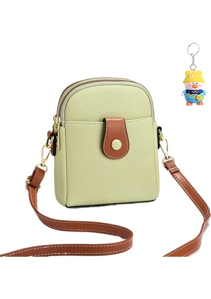 Kadın Çanta Cep Telefonu Mini Küçük Çanta Moda Omuz Crossbody Çanta Çift Katmanlı Büyük Kapasiteli Moda Cep (Yurt Dışından)