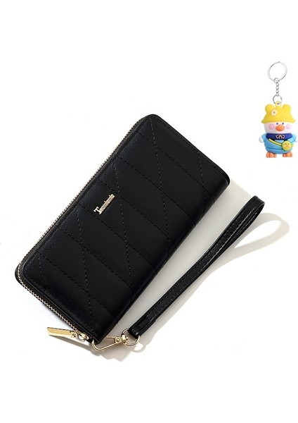 Moda Uzun Bayan Cüzdan Fermuarlı Büyük Kapasiteli Cüzdan Çoklu Kart Yuvası Kart Tutucu (Yurt Dışından)