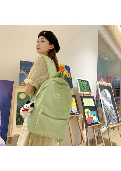 Basit Düz Renk Üniversite Öğrenci Sırt Çantası 2023 Ortaokul ve Lise Öğrencileri Için Yeni Okul Sırt Çantası (Yurt Dışından) fiyatları