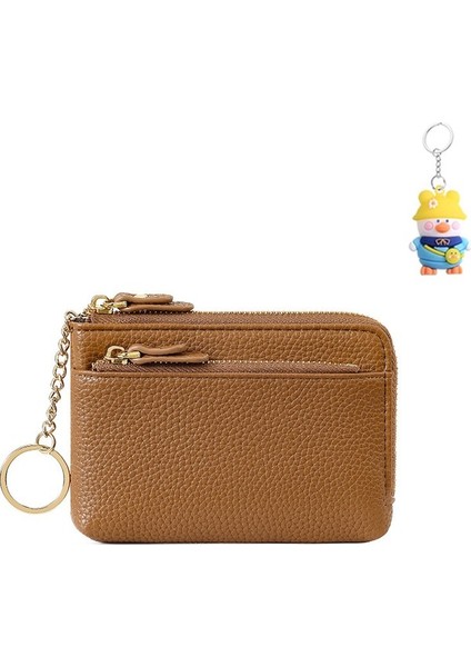 Cüzdan Mini Fermuarlı Kısa Bayan Para Cüzdanı Anahtarlık Madeni Para Taşınabilir Kolye Kulaklık Küçük Kart Çantası Tutucu (Yurt Dışından) fiyatları