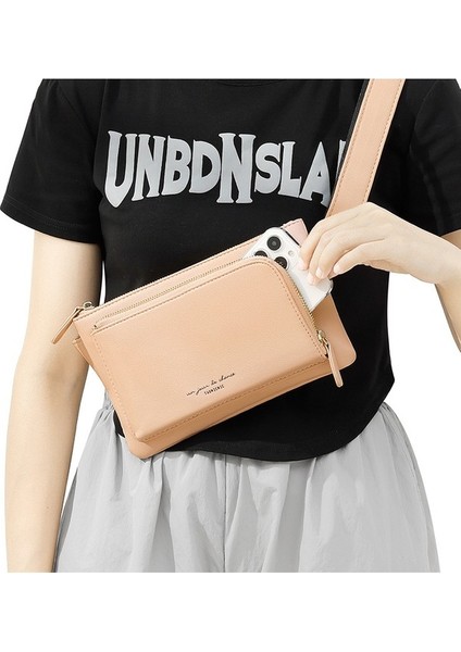 Spor Moda Crossbody Öğrenci Kadın Göğüs Çantası Büyük Kapasiteli Gündelik Başlangıç Çift Fermuarlı Bel (Yurt Dışından) modelleri