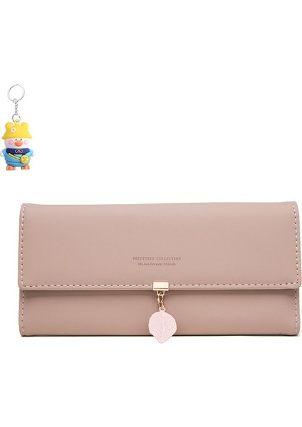 Cüzdan Kadın Uzun Toka Basit ve Çok Yönlü Kadın Clutch Kart Tutucu (Yurt Dışından)