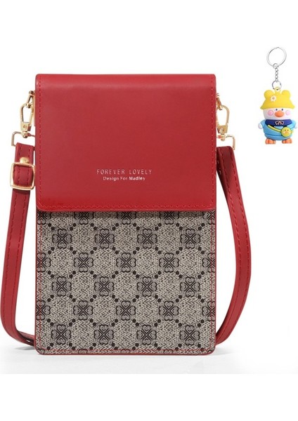 Moda Bayan Telefon Çantası Moda Çapraz Omuz Küçük Omuz Çantası Çok Fonksiyonlu Cep Telefonu Çantası (Yurt Dışından)