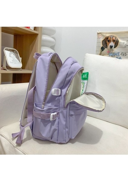 Rahat Sırt Kadın Bahar Ortaokul Öğrencisi Sırt Büyük Kapasiteli Küçük Taze Okul Çantası (Yurt Dışından) indirimleri