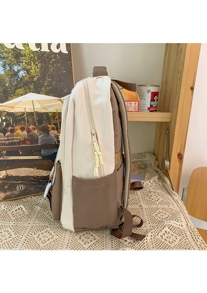 Okul Kadın Lise Öğrencisi Ortaokul Öğrencisi Büyük Kapasiteli Kontrast Sırt Seyahat Sırt Çantası (Yurt Dışından) fiyatları