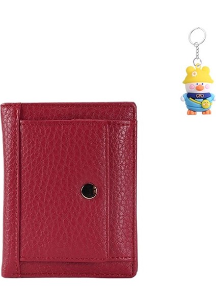 Cüzdan Bayan Snap Kart Tutucu Çoklu Kart Yuvası Para Cüzdanı (Yurt Dışından)