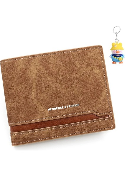Ekiş Kontrast Renk Cüzdan Erkek Yatay Kısa Kart Tutucu Cüzdan (Yurt Dışından) fırsatları