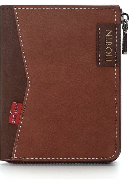 Basit Erkek Cüzdan Cüzdan Fermuarlı Iş Cüzdanı Kısa Para Cüzdanı (Yurt Dışından) modelleri