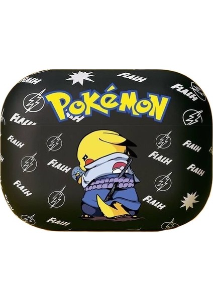 1/2 Nesil Için Son Moda Serin Pikachu Apple Bluetooth Kulaklık Kılıfı Karikatür Buzlu Kılıf (Yurt Dışından)