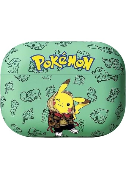 1/2 Nesil Için Son Moda Serin Pikachu Apple Bluetooth Kulaklık Kılıfı Karikatür Buzlu Kılıf (Yurt Dışından) fiyatları
