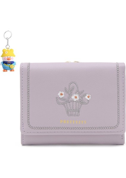 Cüzdan Moda Üç Katlı Demir Klip Öğrenci Kısa Cüzdan Para Cüzdan Kadın Kart Tutucu (Yurt Dışından) fiyatları