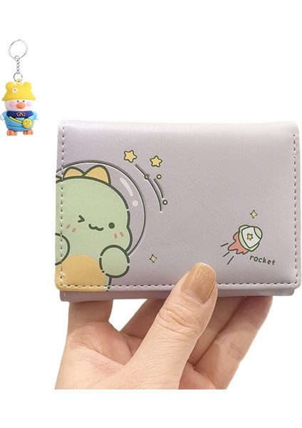 Karikatür Kart Tutucu Üç Katlı Mini Cüzdan Kısa Cüzdan Para Cüzdanı (Yurt Dışından)