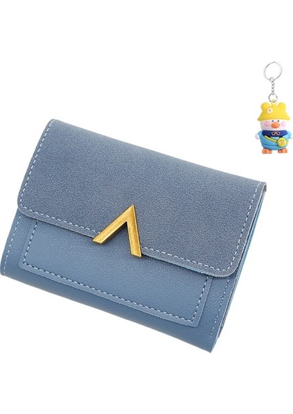 Basit Bayan Cüzdanı Kısa Büyük Kapasiteli Kız Cüzdanı Öğrenci Küçük Kart Tutucu Bozuk Para Cüzdanı (Yurt Dışından)